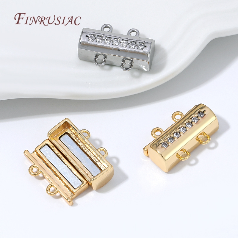 Gold Plated Jewelry - Magnetic Necklace Clasp 18K Gold Plated