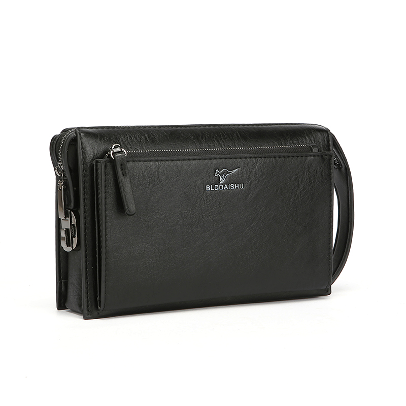 Leather Wallet Men - New Men's Combination Lock Anti-Theft Clutch