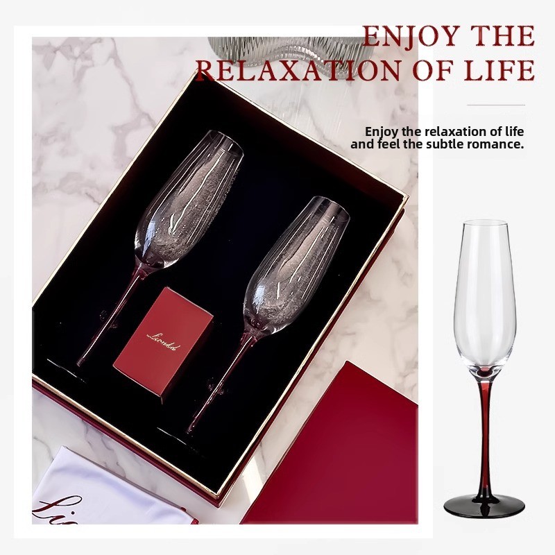 High-End Crystal Glass Champag - Luxury Gift Set ulasan dan harga