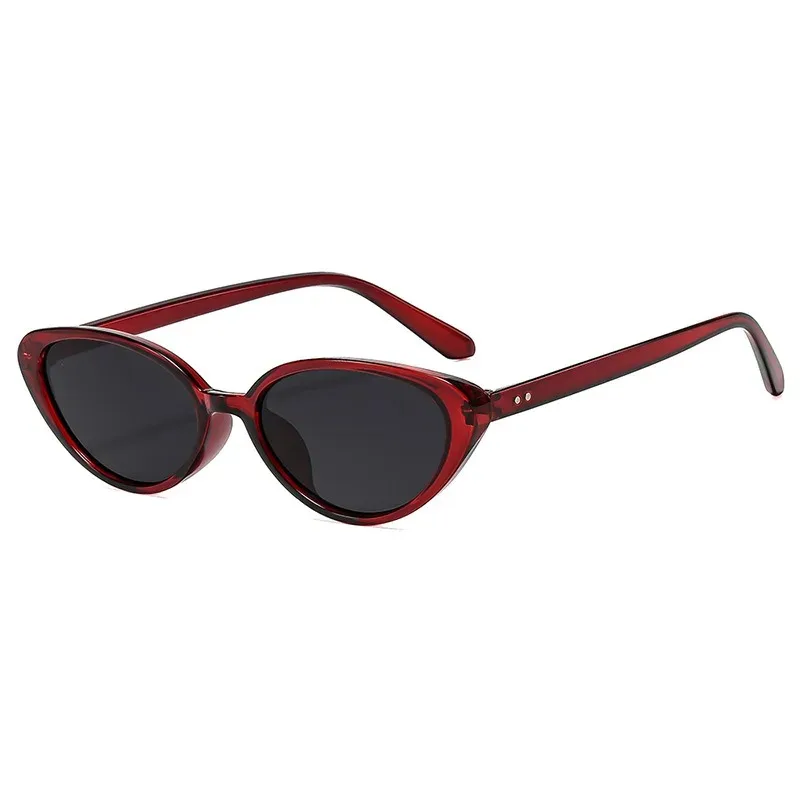 Rivets Brown Fashion Cat Eye S - Designer Sunglasses ulasan dan harga