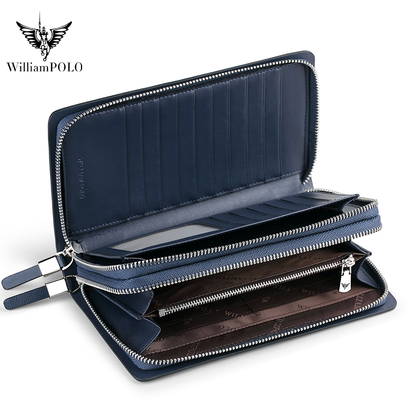 WILLIAMPOLO Luxury Men's Leath - Leather Wallet Men ulasan dan harga