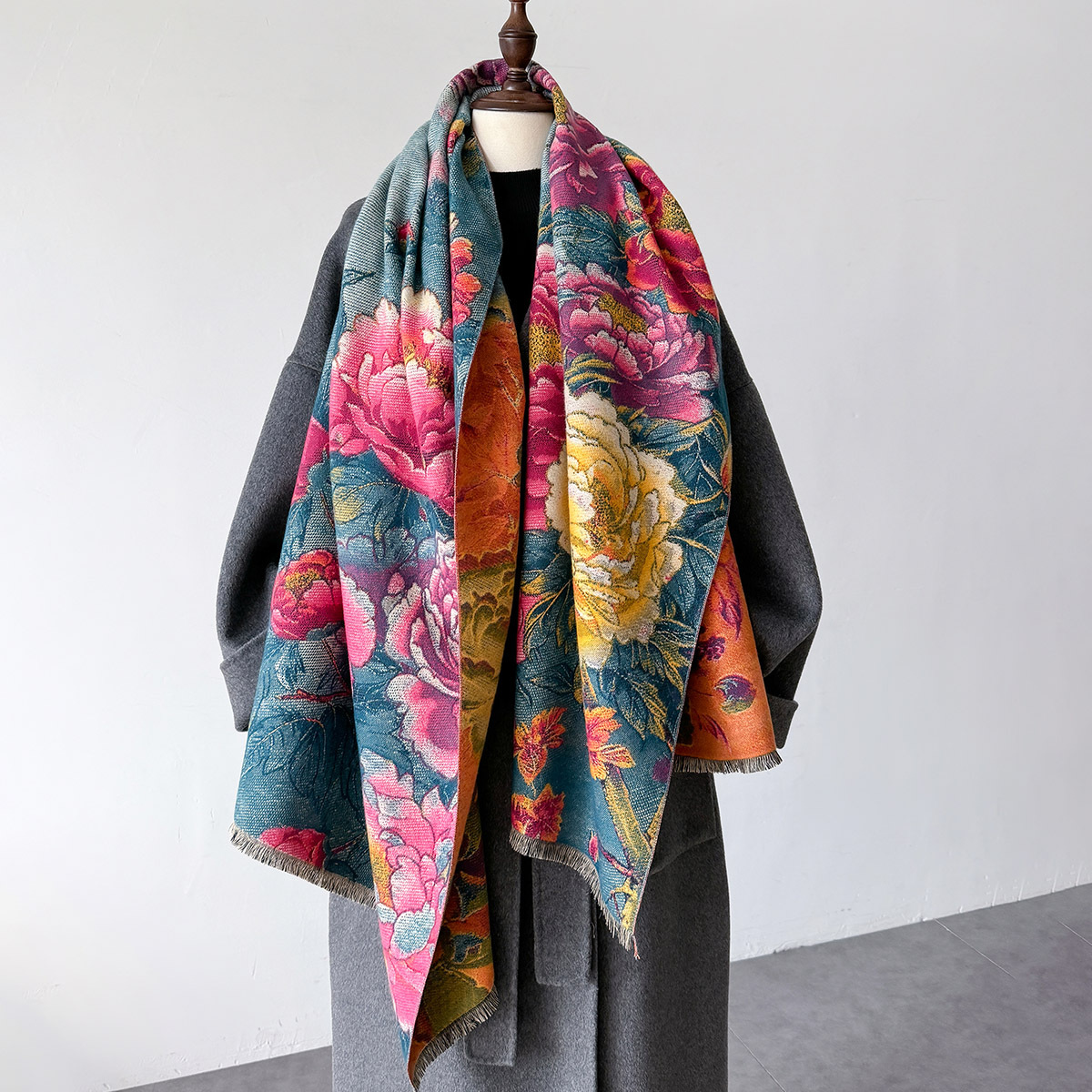 Warm Cashmere Scarf Women Shaw - Cashmere Scarf ulasan dan harga