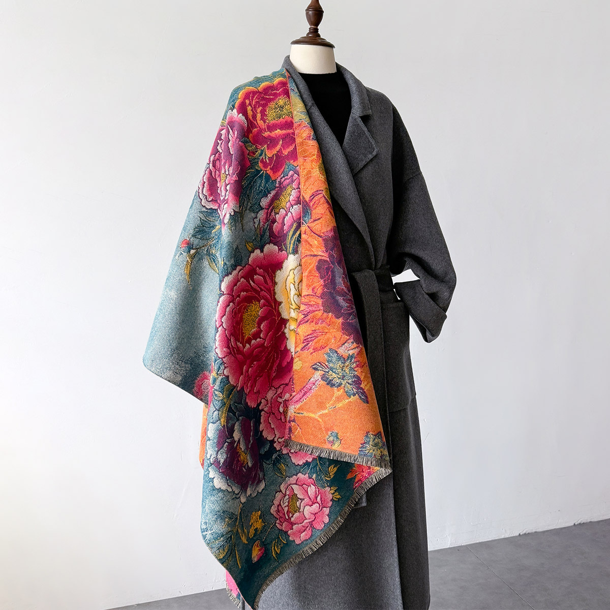 Warm Cashmere Scarf Women Shaw - Cashmere Scarf ulasan dan harga