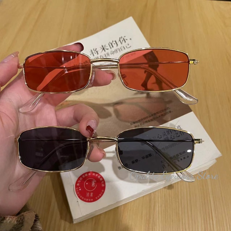 Fashion Retro Metal Frame Colo - Sunglasses Uv400 ulasan dan harga