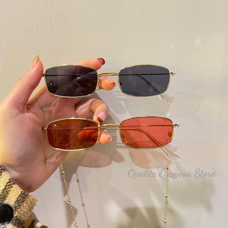 Fashion Retro Metal Frame Colo - Sunglasses Uv400 ulasan dan harga