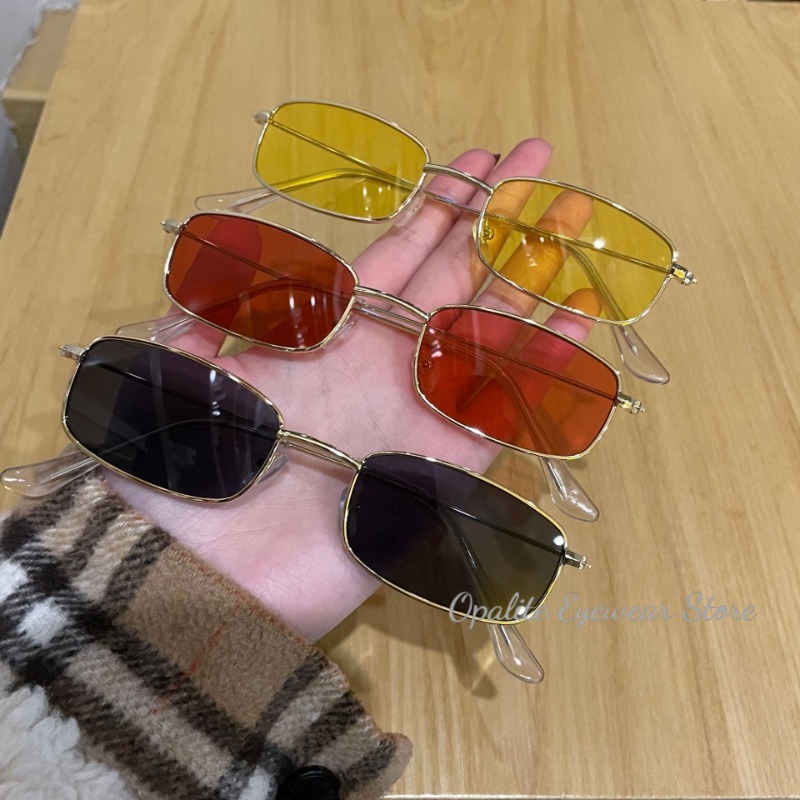 Fashion Retro Metal Frame Colo - Sunglasses Uv400 ulasan dan harga