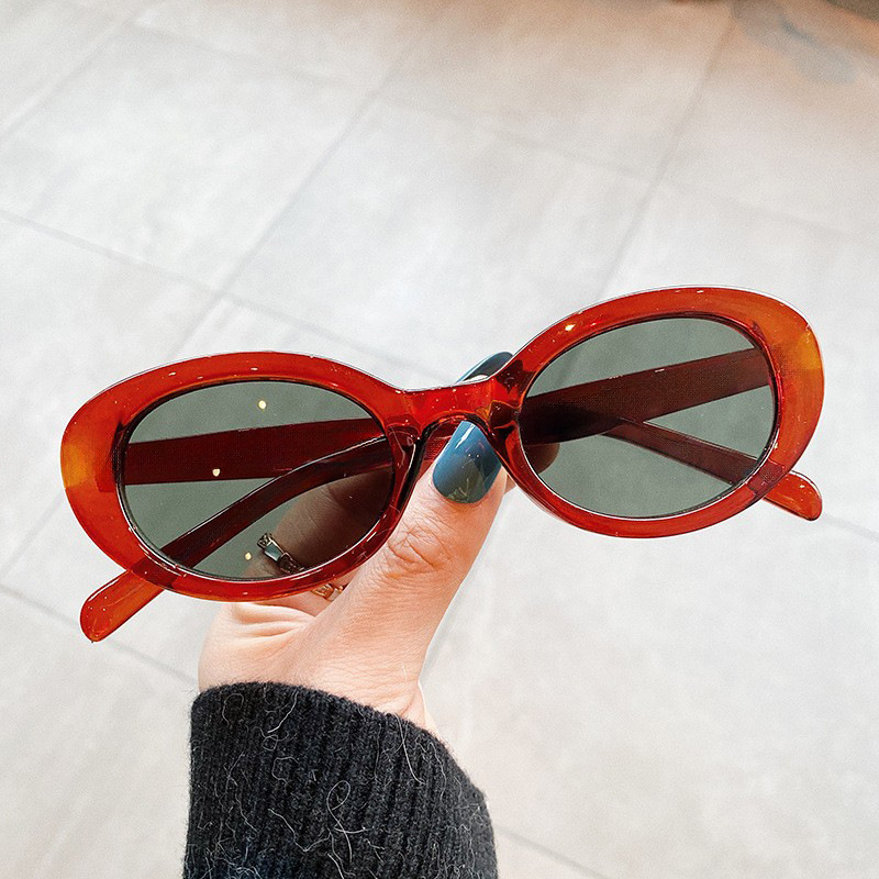 Vintage Small Oval Sunglasses  - Designer Sunglasses ulasan dan harga