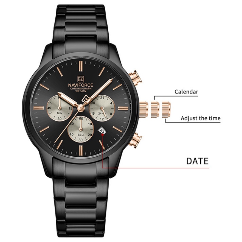 NAVIFORCE Men Quartz Chronogra - Luxury Watch Men ulasan dan harga