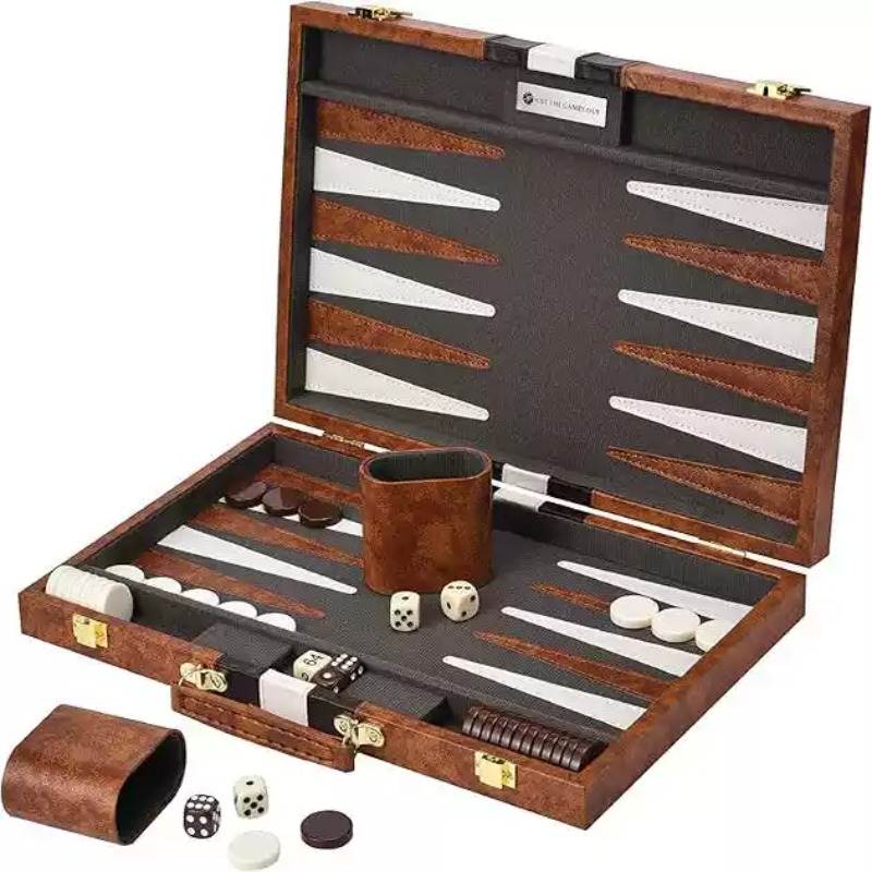 11 Inch PU Leather Chess Set B - Luxury Gift Set ulasan dan harga