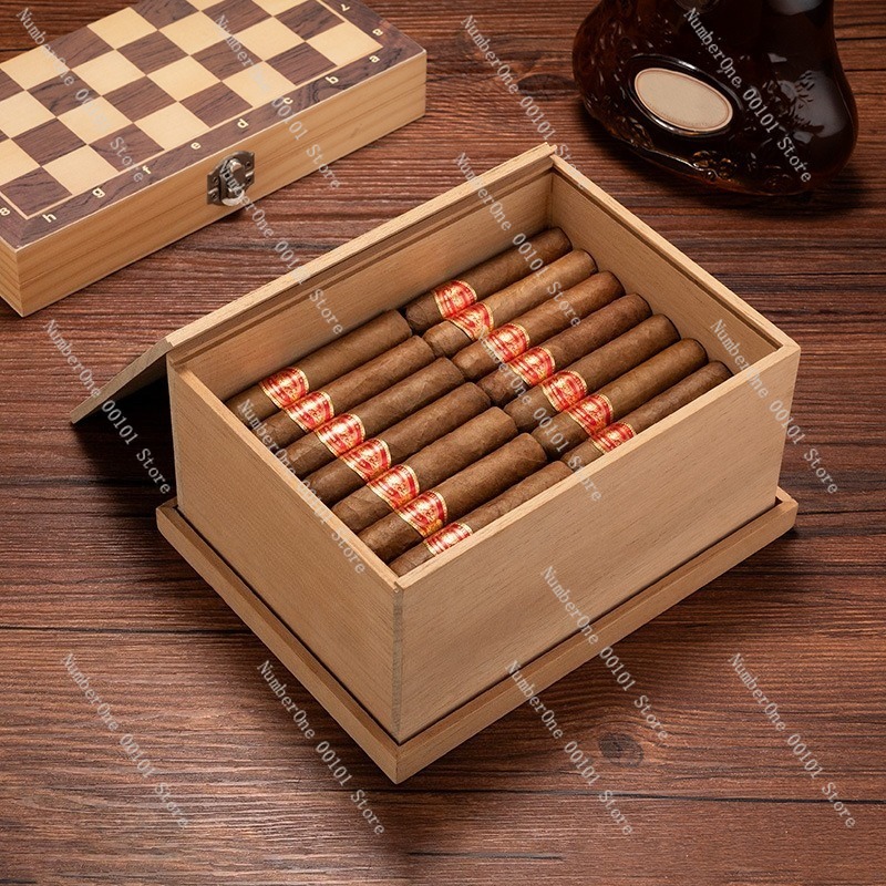 Premium Cedar Wood Cigar Humid - Premium Cigar Case ulasan dan harga