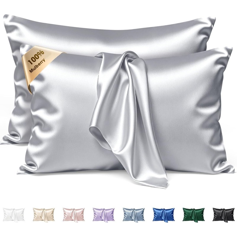 2pcs of Mulberry Silk Pillowca - Silk Pillowcase ulasan dan harga