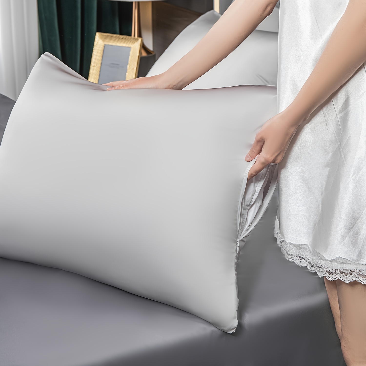 2pcs of Mulberry Silk Pillowca - Silk Pillowcase ulasan dan harga