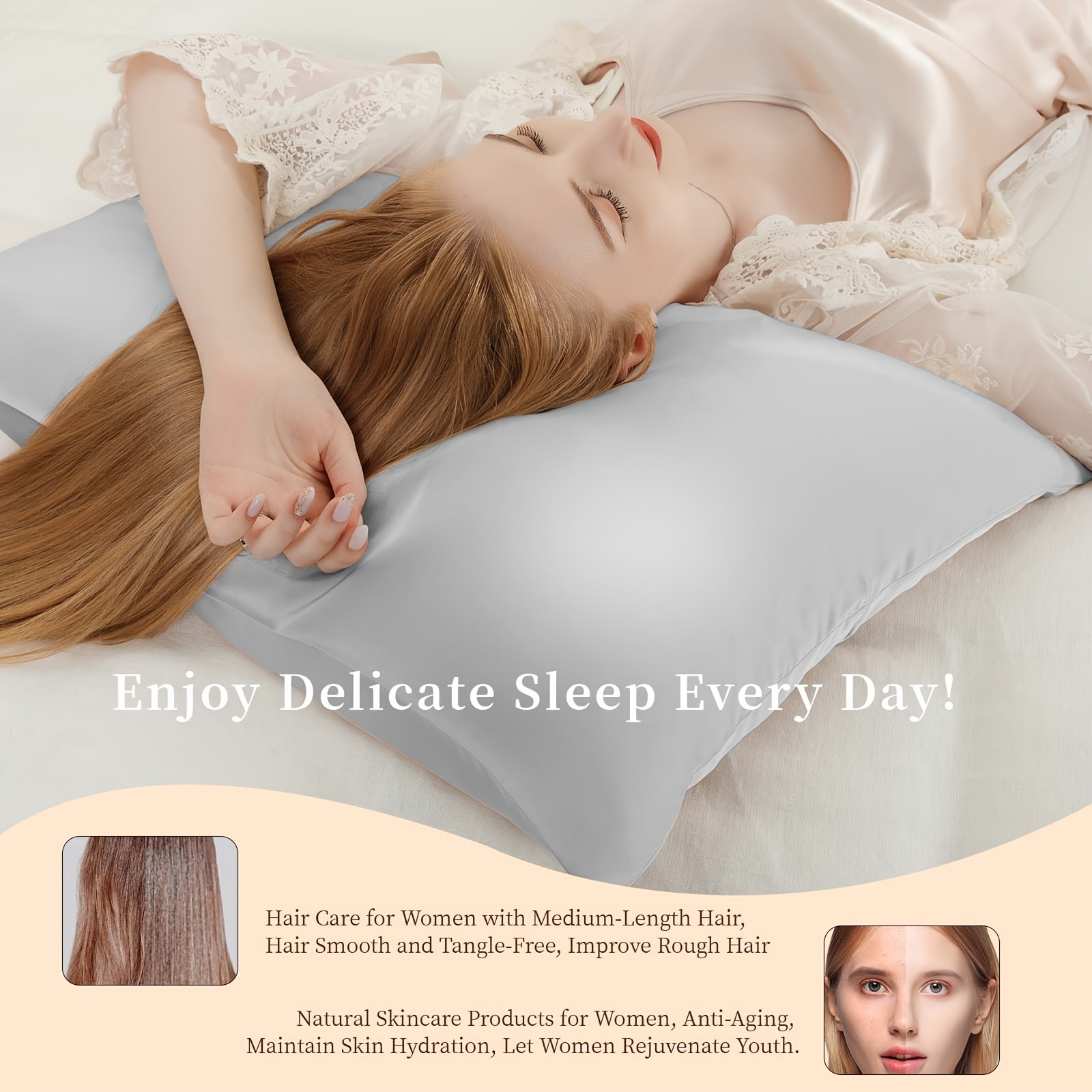 2pcs of Mulberry Silk Pillowca - Silk Pillowcase ulasan dan harga