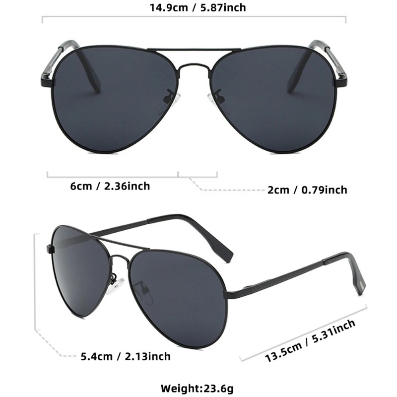 Classic Big Pilot Sunglasses M - Sunglasses Uv400 ulasan dan harga