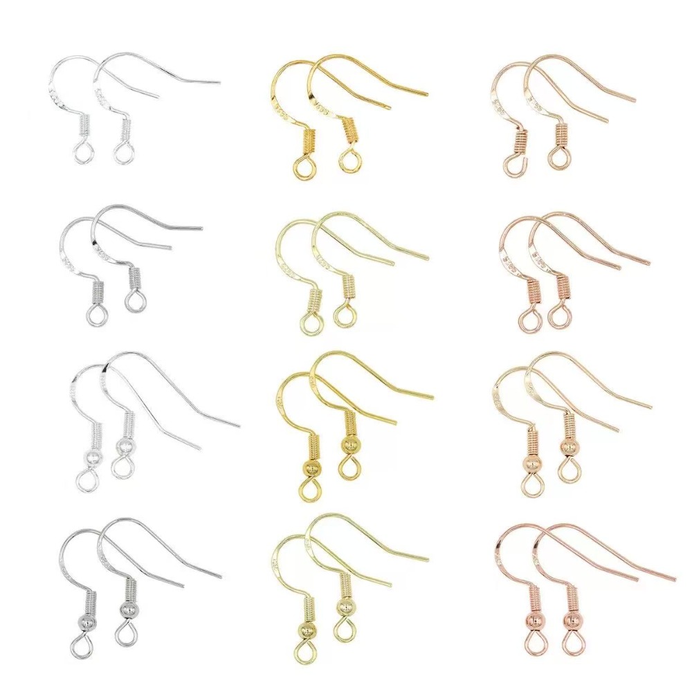 Gold Plated Earring Hooks 100P - Gold Plated Jewelry ulasan dan harga