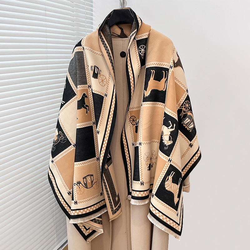 Luxury Warm Poncho Cashmere Wi - Cashmere Scarf ulasan dan harga